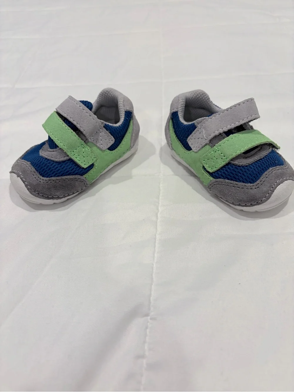 Stride Rite Blue & Green Baby Sneakers